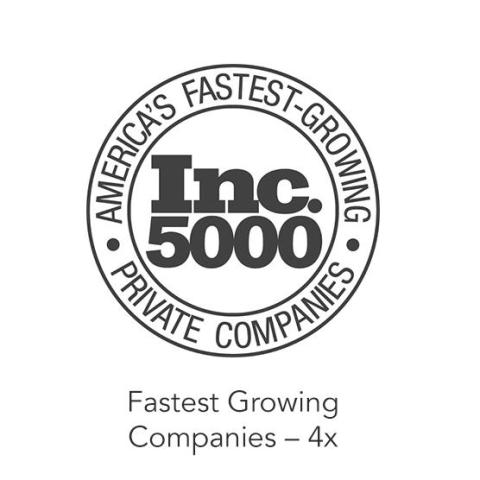 Inc. 5000 Fastest Growing Companies - 4x